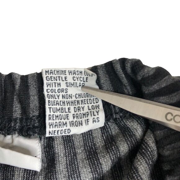 Vintage Carolina Colours Pants Womens M Striped Crop Pull On Elastic Waist Knit - Picture 5 of 10